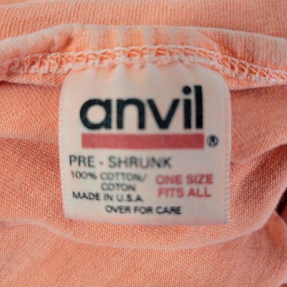 Womans Anvil Swimsuit Coverup/Tank Dress Sea Seabrook Island Coral One Size - Picture 5 of 6